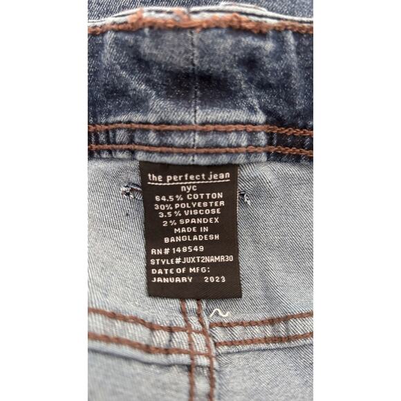 The Perfect Jean NYC OG Stretch Skinny Fit Denim Jeans Men 42x30 Admiral New - Picture 11 of 14